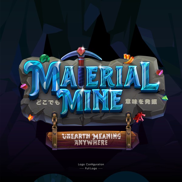 Logo Design for a Fantasy Mining-Inspire Japanese Edutainment Channel