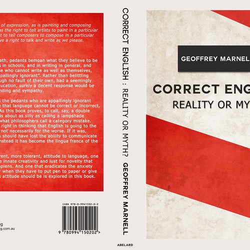 Create an attractive cover for a paperback book about language Design by huraioana