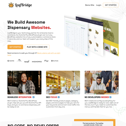 LeafBridge Homepage Re-Design Contest! Design by Technology Wisdom