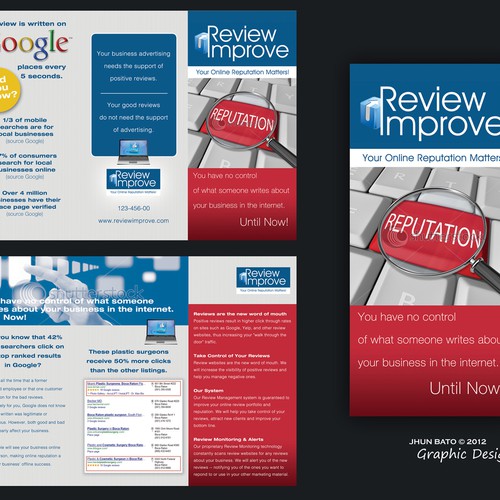 Review Improve Brochure! Design by ROCKVIZION GRAPHICS