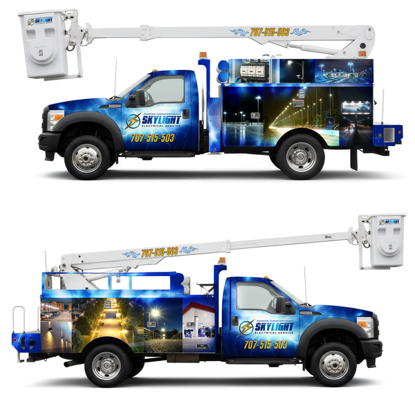 Diseño de IΛMJ titulado "Skylight Lighting Truck Branding"