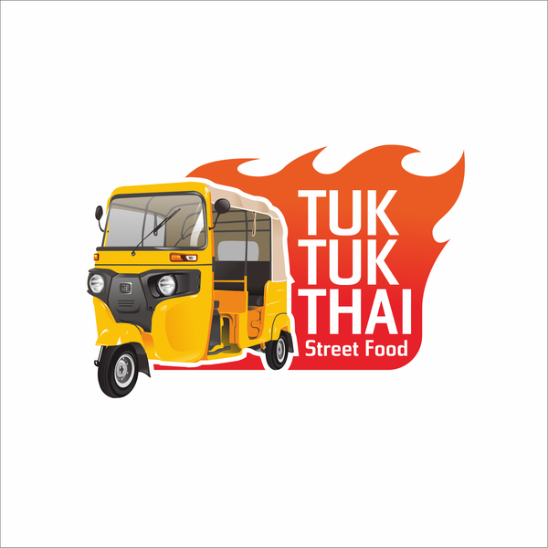 Design by alfaruq_studio titled "logo concept for tuk thuk thai street food"