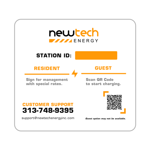 EV charging station label Design by K-Art Lab