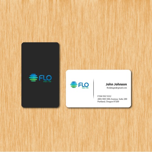 Business card design for Flo Data and GIS Diseño de SrdjanDesign