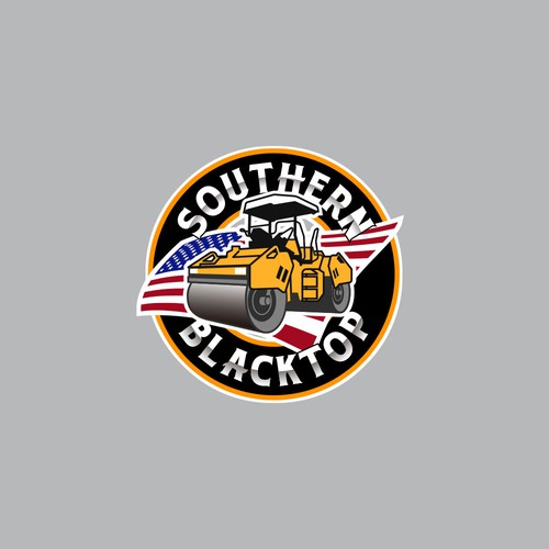 Crisp newer style logo for the paving and asphalt industry that will be brand-able, NO INITIALS Design by ATcom