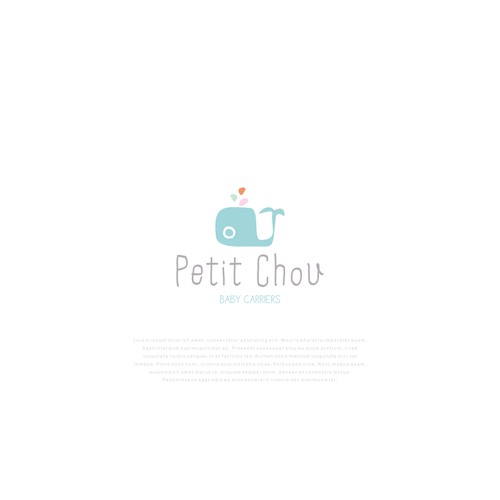 Challenge: design standout logo for Petit Chou, maker of ring sling baby carriers Design by studiofour
