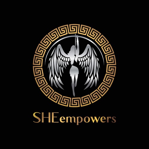 SHEempowers - luxurious design of a woman preferrably in some kind of a circle to appeal to women professionals Design by eMbo