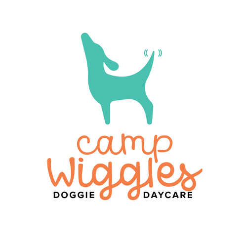 playful-and-catchy-dog-daycare-logo-for-camp-wiggles-logo-design-contest