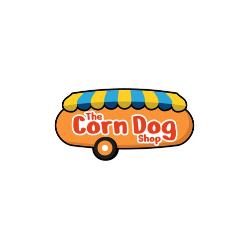 Diseño de Elevated Corn-Dog food trailer logo and color scheme de ArunPrem