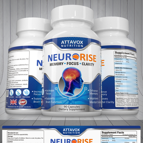 Designs | Label Design for Performance Supplement | Concours: Étiquette ...