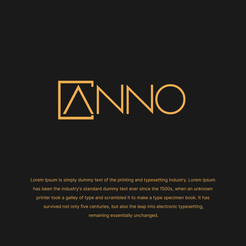 Design Craft a Unique Wordmark and Monogram for ANNO's Luxury Evening Wear di 27dezines