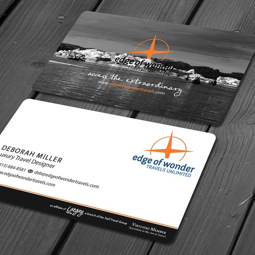 Create a card that exudes the awesomeness of luxury adventure travel Design by deviserpark