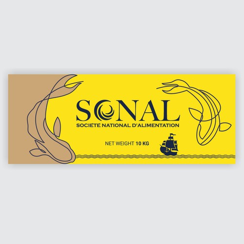 TILAPIA MASTER CARTON WITH YELLOW BACKGROUND Design by Moi_Designers