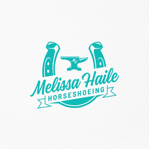 Horseshoeing logo for female farrier Design by Ark4