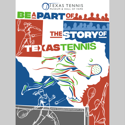 Texas Tennis Museum and Hall of Fame Wall Design by Pandalf