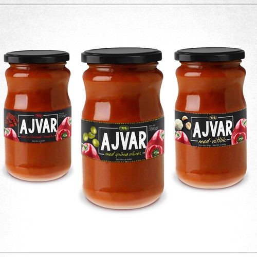 Label production for Ajvar Design by Lucky Pen