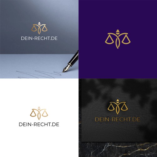 Logo for website of lawyer, social media, legal topics Design by knight brands™