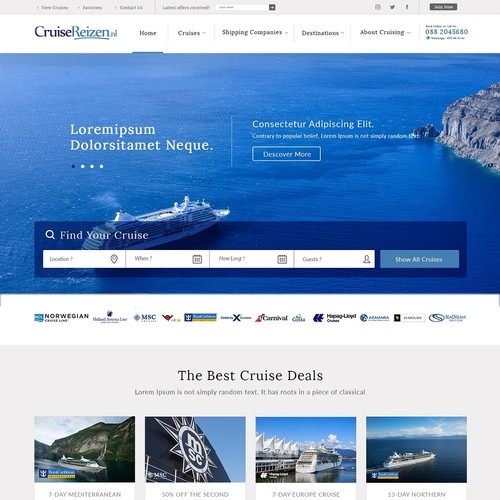 Designs | Cruise Organization - Homepage - more pages in the future (1 ...