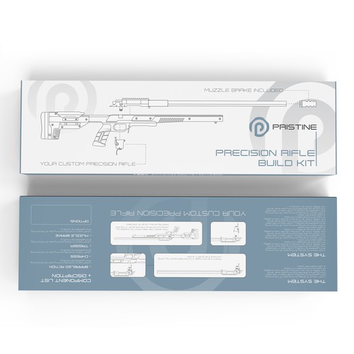 We need some high-caliber designs for our *market-first* Rifle Build Kit packaging! Design by Muhiuddin99