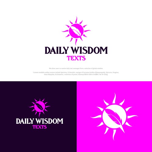 Daily Wisdom Texts - "Daily text messages from a selection of global wisdom" Design by Hamlet/simba14