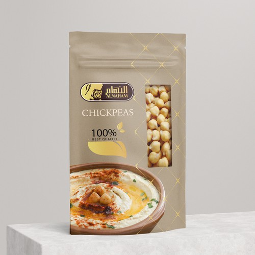 We need 1 eye catching design for grains and beans packaging. Design by PetraS_