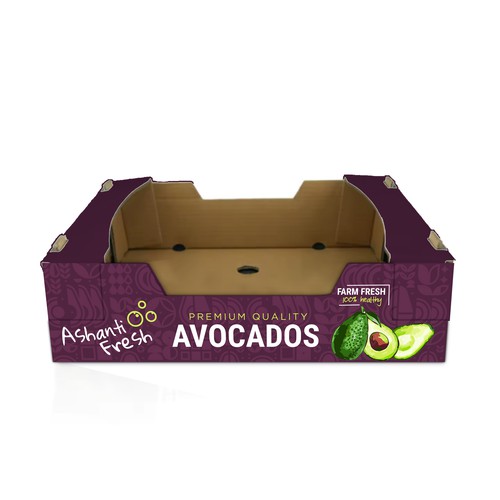 Avocado export box design Design by ag16