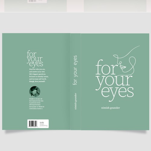 for your eyes- poetry and journal book cover Design by BoredSu