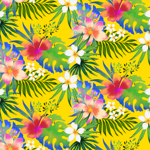 Tropical Fabric Print - Textile Designers & Illustrators Los Angeles fashion brand needs your designs Design by ash00 Designs