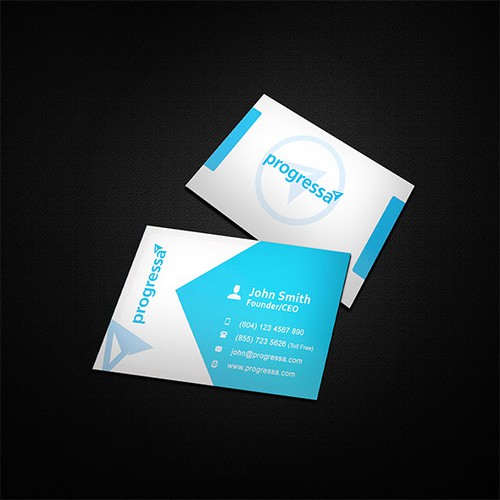 Business cards for Canadian financial institution Diseño de abulula