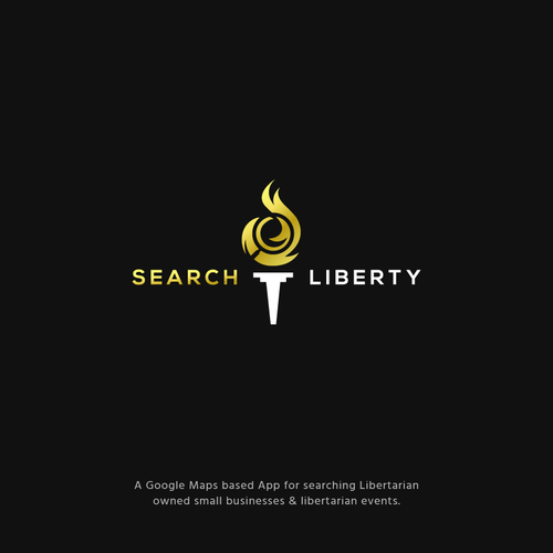 Sexy Techy Dark Modern Brand for Libertarians Design by jacondsign