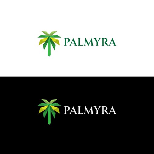 Palmyra Logo Context - Mix of History and Technology Design by MorkyMork