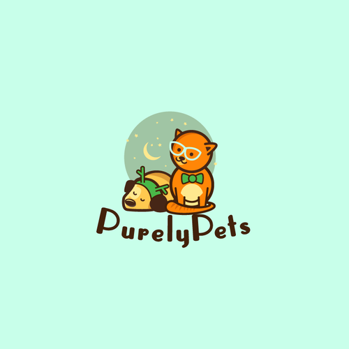 Design a beautiful and powerful logo for an online Pet Brand-- Purely Pets. Design réalisé par suchu