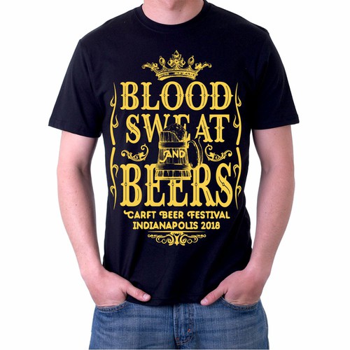 Creative Beer Festival T-shirt design Diseño de Myesha25
