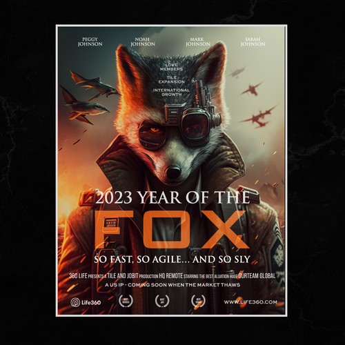 Design di Life360 2023 Year of the Fox Poster di hasan m. mehedi
