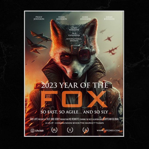 Life360 2023 Year of the Fox Poster Design by DsgnStory