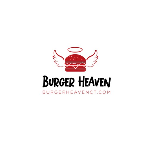 Burger Heaven high quality food logo for main building signage デザイン by SM ⭐⭐⭐⭐⭐