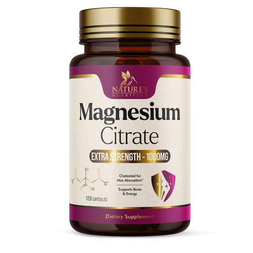 Premium Magnesium Citrate Design needed for Nature's Nutrition Design by UnderTheSea™