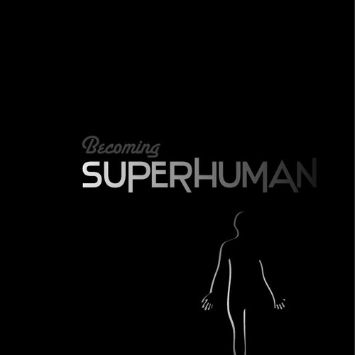 "Becoming Superhuman" Book Cover Diseño de annadesign