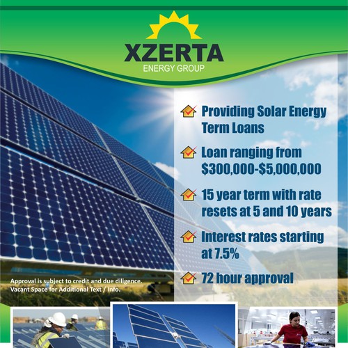 Flyer design for a Solar Energy firm Design by FingerTip