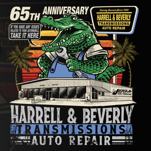An Old Florida Feeling T-Shirt for Top Auto Repair Shop デザイン by yuyunArts