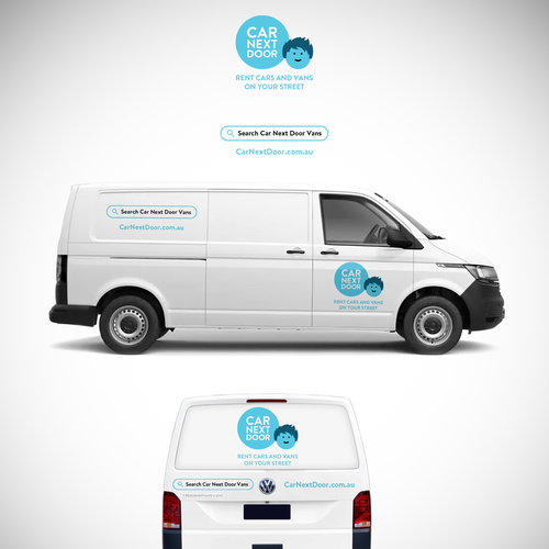 Re-imagine our van signage for our fleet of rental vans. Design by 0N73R99