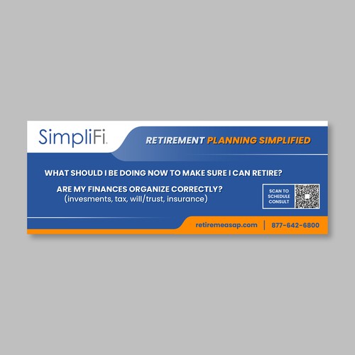 Design a cool banner for our retirement company Design by KIRAKU きらく®