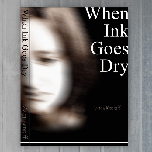 When Ink Goes Dry Book Cover Design Design by MayAbdellatif