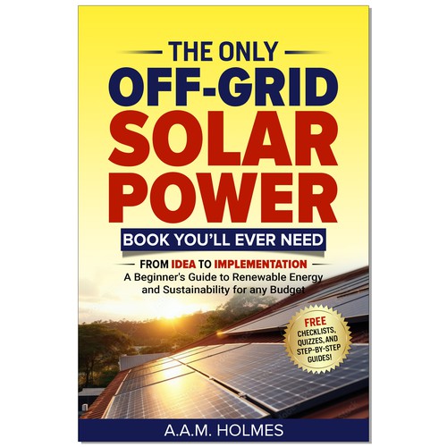 Design the best off-grid solar power book cover Design by Ramarao V Katteboina