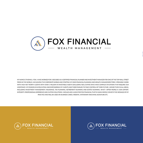 Design a logo for a high end Financial Advisory Practice Design by OeisDesign