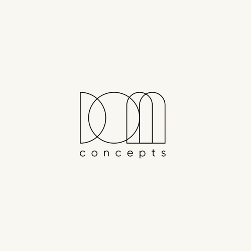 3 Letter Minimalistic interconnected Logo with Clean Lines Design by Aistis
