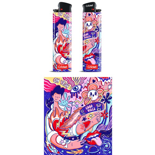 Create illustrations for a limited collection of Cricket Lighters (Multiple Winners) Design by HannaSymo