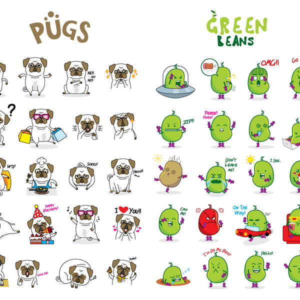 Funny Sticker Packs for Dingaling App!