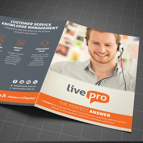 Exciting Hosting Brochure Design by 123Graphics