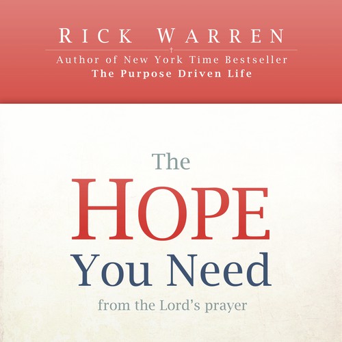 Design Rick Warren's New Book Cover Design réalisé par Coursey